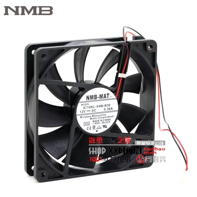 Оригинальный Для NMB 4710KL-04W-B30 12025 12 см 0.36A 12В Профессиональный охлаждающий вентилятор шасси