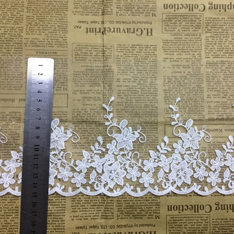 1 ярд высокое качество белая фотография 15 см красивая кружевная отделка сделай