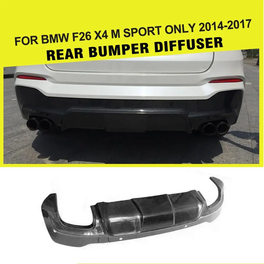 Диффузор для заднего бампера из углеродного волокна BMW X4 F26 M спортивный бампер 2014