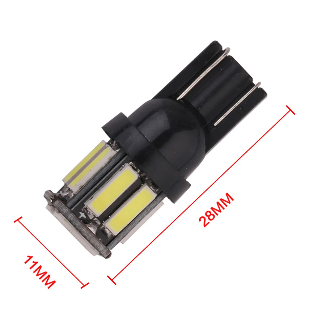 Carsty 4 шт. T10 светодиодный светильник 7020 SMD чип 194 168 для номерного знака интерьерные