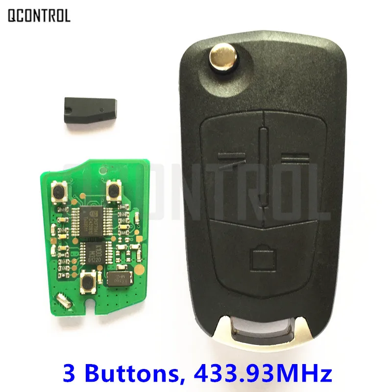 QCONTROL 3 кнопки автомобиля дистанционного ключа для Opel Vauxhall Antara 433 92 МГц Система