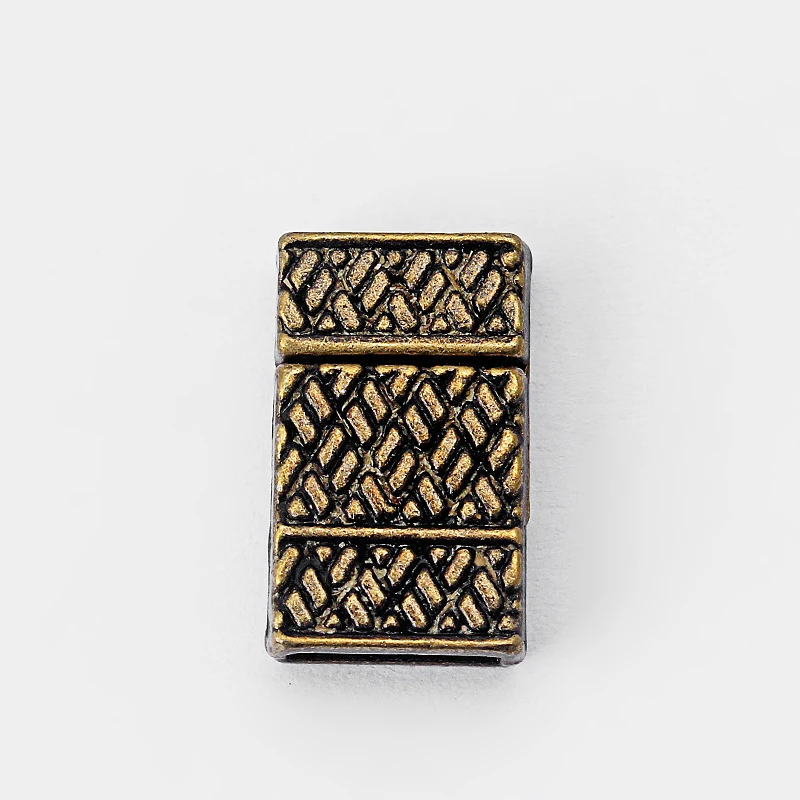 5 наборов прочная Магнитная Античная бронзовая застежка плоские кожаные шнуры 10