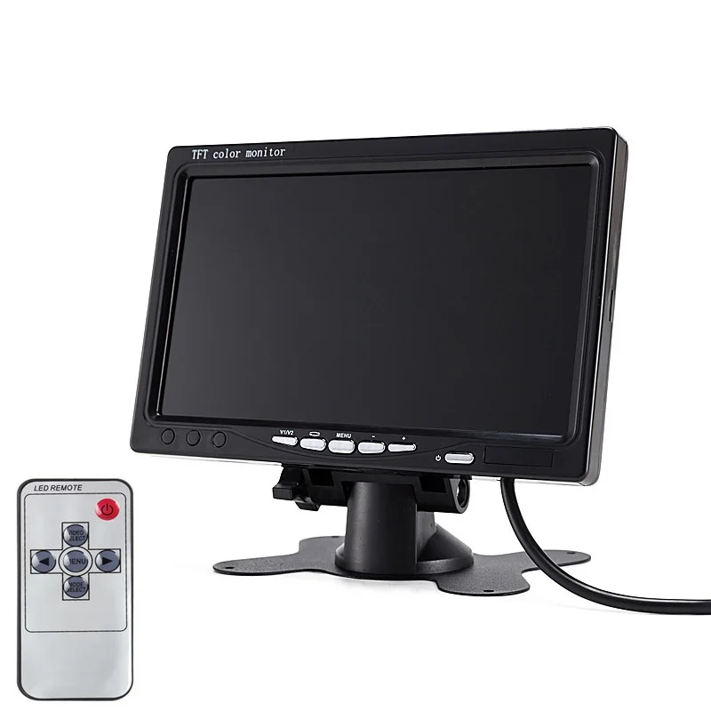 Онлайн/Super HD ЖК дисплей 7 дюймовый монитор с VGA + AV HDMI ультра высокая яркость до 800*480