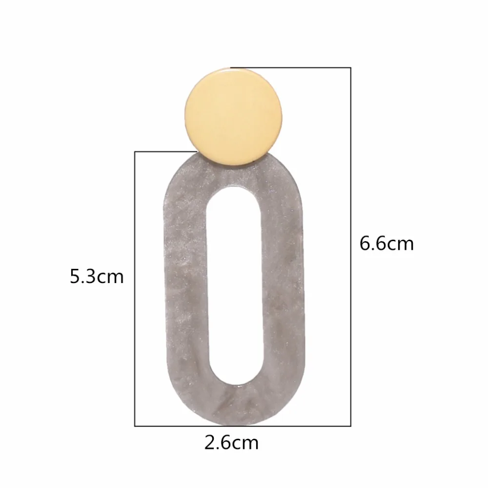 Новые женские модные геометрические круглые серьги Макси массивные полые