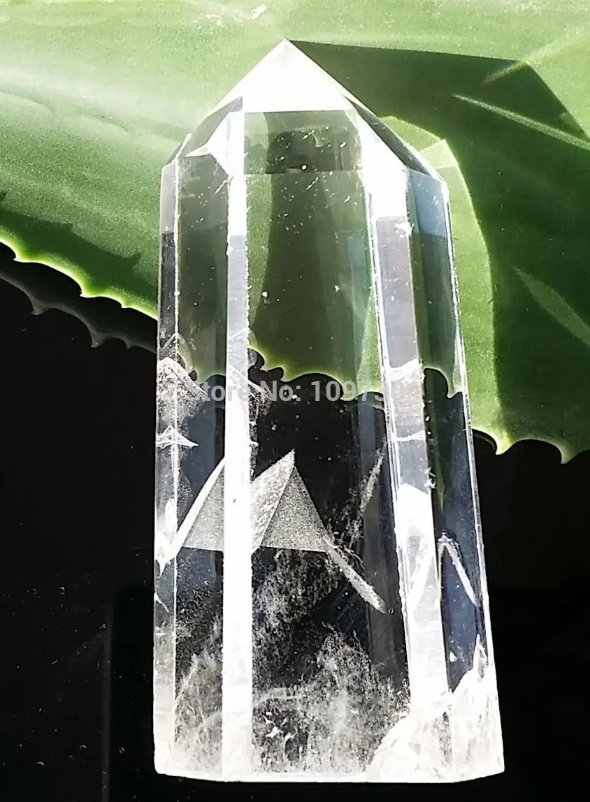 Бесплатная доставка Редкий Натуральный Пирамида прозрачный кварцевый кристалл