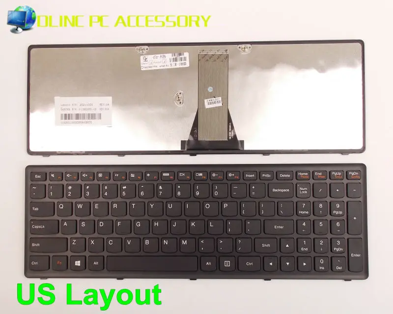 

New Laptop Keyboard US English Version For Lenovo FLEX 15 15D 20309 20334