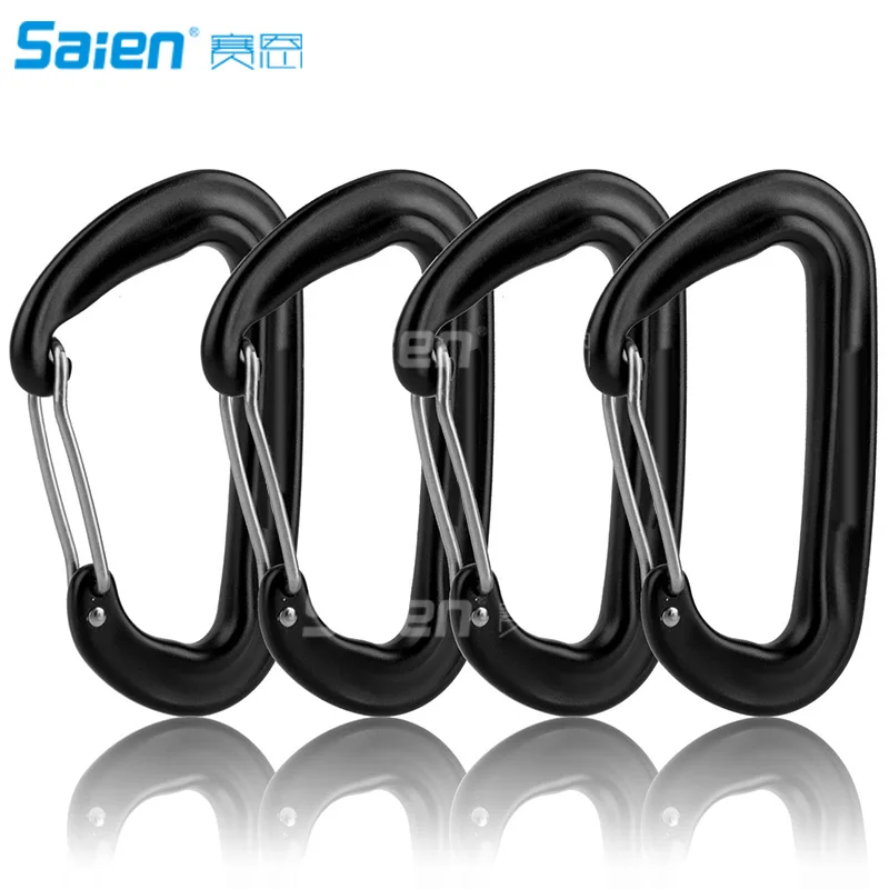 

Carabiner Clip,12kN Aluminium Alloy Carabiners,Heavy Duty Clips 2645lbs/1200kg,Perfect Gear for Hammocks Keyring and Utility