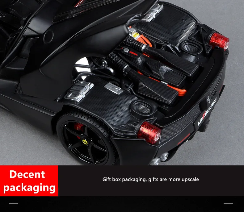 Bburago 1:18 Ferrari LAFERRARI черная модель автомобиля 1 18 имитация сплава оригинальная Rafa модель спортивного автомобиля супер модель автомобиля для бега подарок