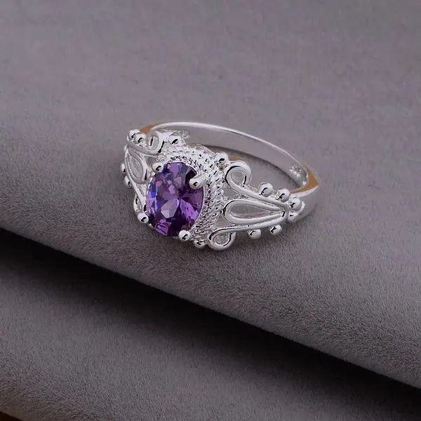 Бесплатная доставка акция кольцо с серебряным покрытием модное Ювелирное для