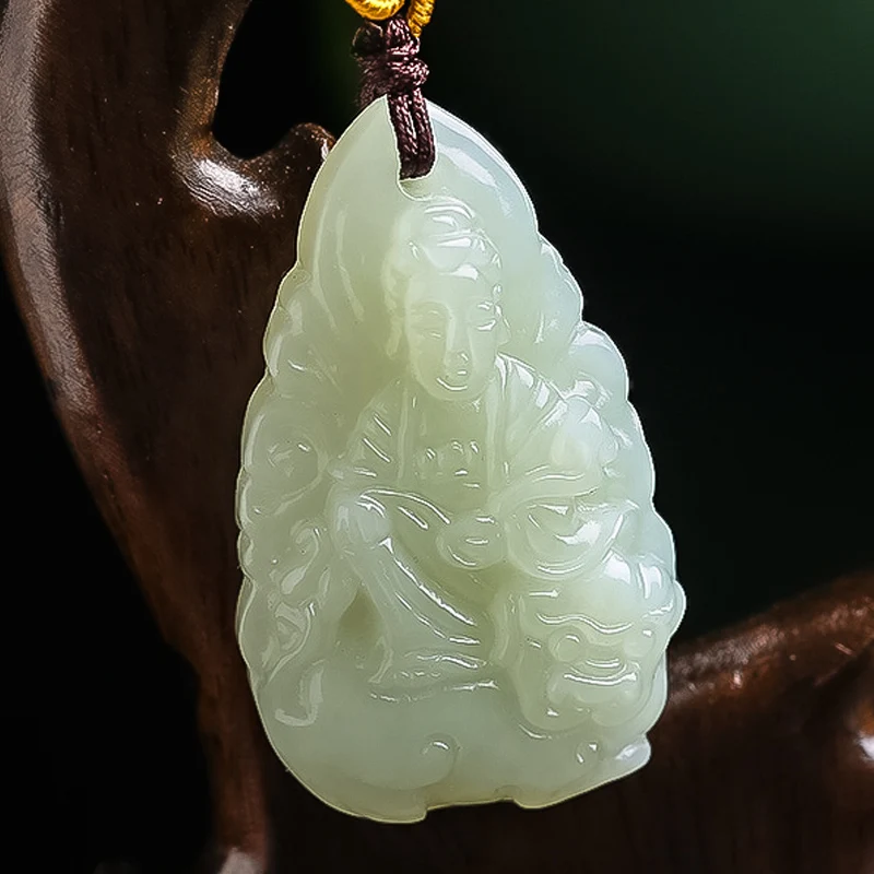 Hetian Yu is a rabbit Wenshu Yusa pendant the name of Buddha patron saint Xiao Guanyin | Украшения и аксессуары