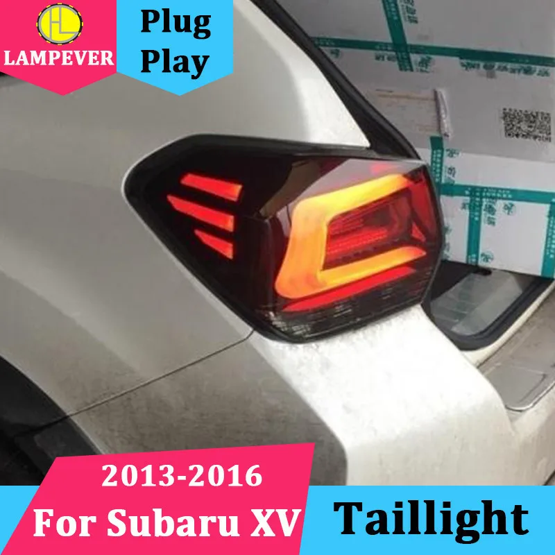 Автомобильный задний фонарь для Subaru XV 2013- задние фонари светодиодный задний фонарь Задняя Крышка багажника лампа drl+ сигнал+ тормоз+ задняя крышка заднего хода