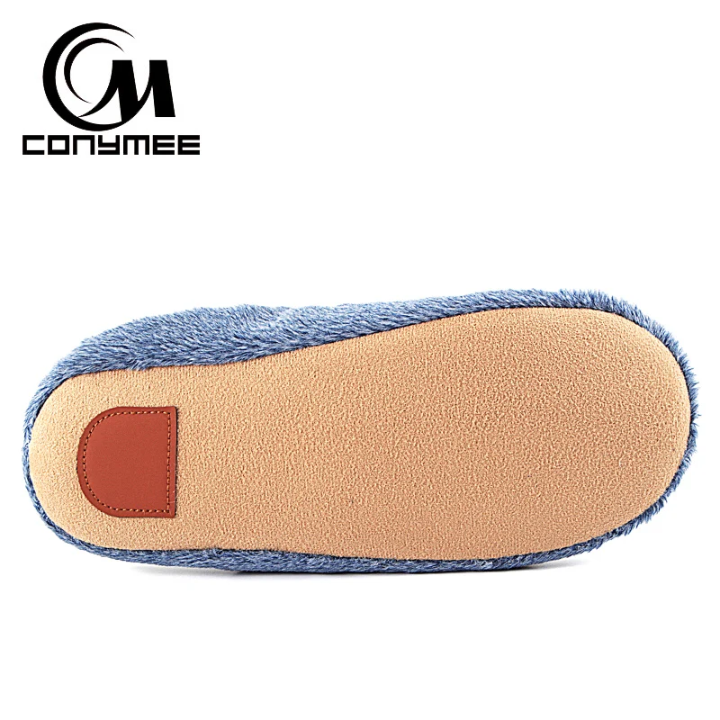 зимние домашние тапочки мужская повседневная хлопковая обувь теплые плюшевые