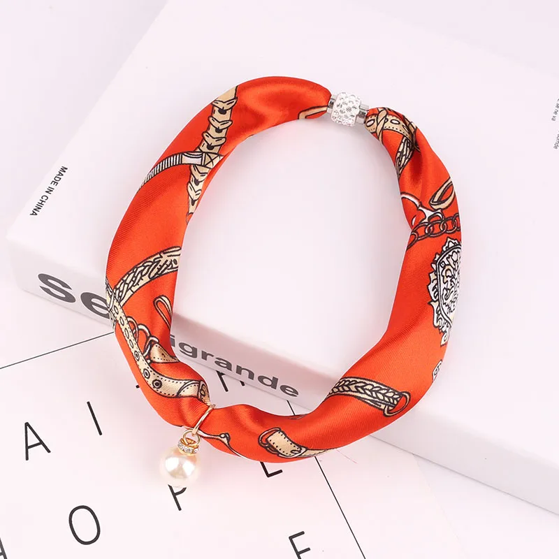 

Square scarf silk headband business party ladies elegant small retro silk neck elegant small thin satin