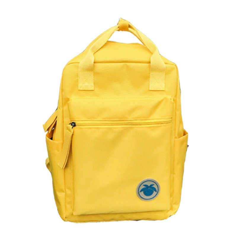 2018 Новый кампус чистый цвет Рюкзак Школьная Сумка Женская Корейская версия