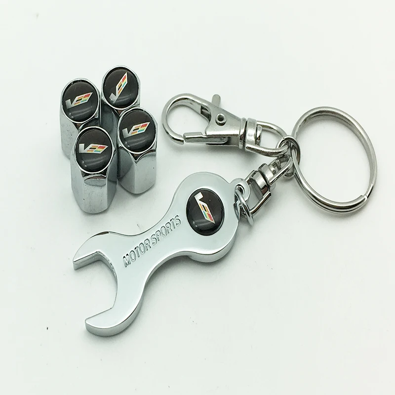 1 Набор металлического колеса автомобиля Шины колпачки вентиля шины для ключей