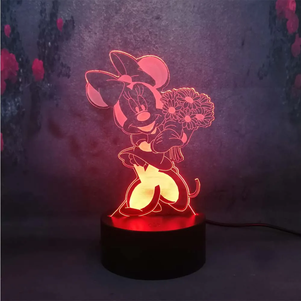 7 цветов Изменение касания применение детская настольная лампа Освещение USB