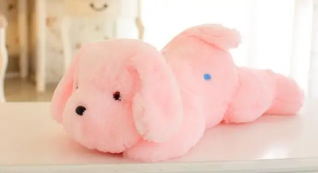 Bcelife 20 дюймов прекрасный мультфильм мигает собаки плюшевые ночник спальный