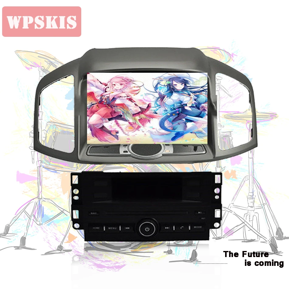 Автомобильная система GPS навигации 8 дюймов Android 9 0 4 Гб + 64 ГБ dvd видеоплеер для captiva