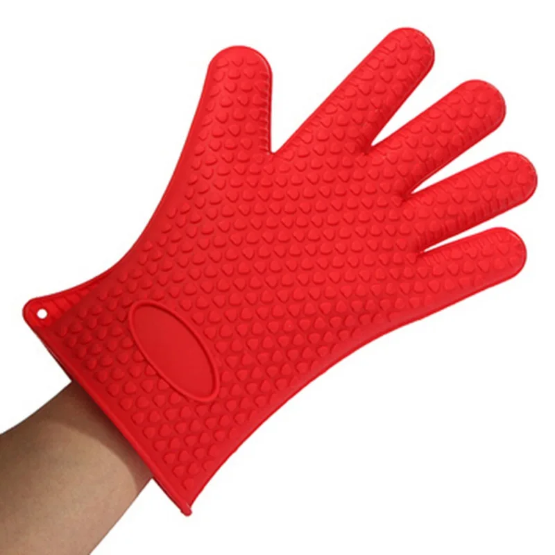 1 шт. термостойкие силиконовые кухонные перчатки держатель для посуды духовки