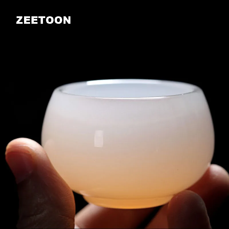 50 мл бутик белый нефритовый фарфор китайский уход за здоровьем чайный набор кунг