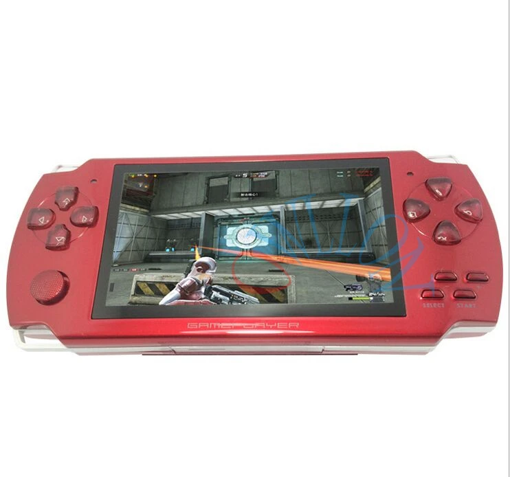 Red Портативная игровая консоль 4,3 дюймов экран MP4-плеер MP5 игровой плеер реальная поддержка 8 ГБ для psp игры, камеры, видео, электронной книги для детской игры - Цвет: Red