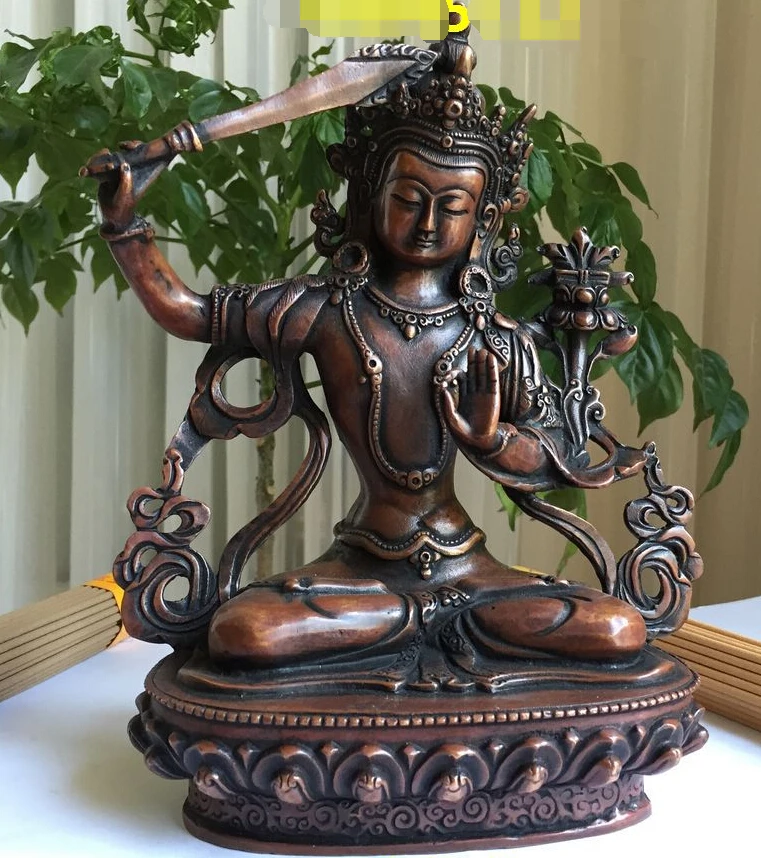 8 &quotвысокий Тибет старая бронза sibi guanyin статуя Будды Авалокитешвара 20 см | Дом и