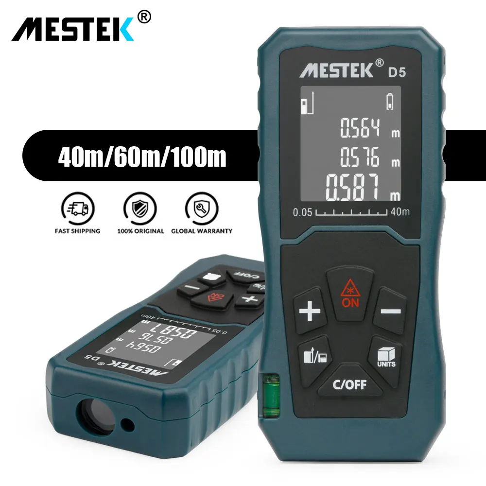 Лазерный дальномер Mestek 40 м 60 100 лазерная рулетка строительный измерительный