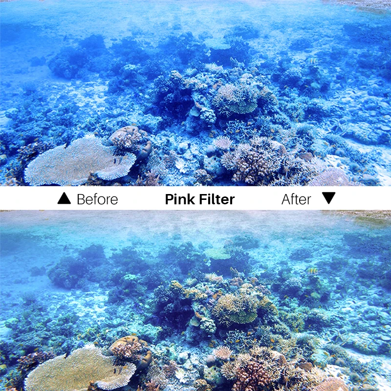 3-Pack Набор цветных фильтров для дайвинга GoPro костюм подводный корпус аксессуары 7 6