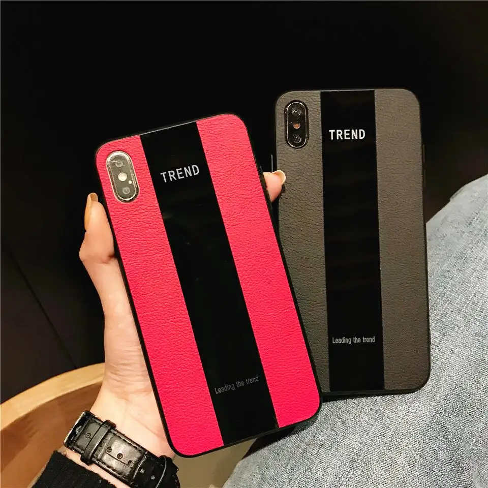 Для iphone XS MAX чехол Роскошная искусственная кожа и силикон плексигласовая