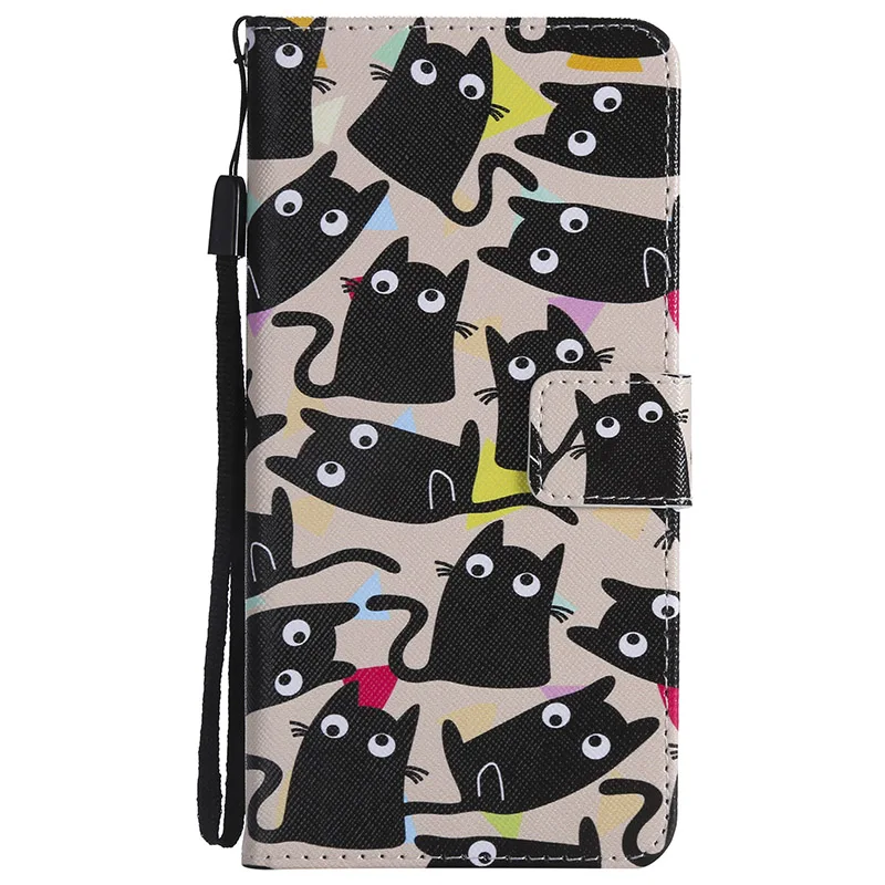 Kitten Кожаный чехол-книжка с бумажником для huawei Honor 10 Lite P Smart P30 Pro P20 P10 Plus P9 Lite mini P8 Lite защитный чехол - Цвет: Kitten