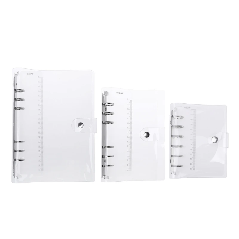 

A5/A6/A7 PVC Notebook Notepad Sheet Shell Cover File Folder 6 Holes Binder DIY