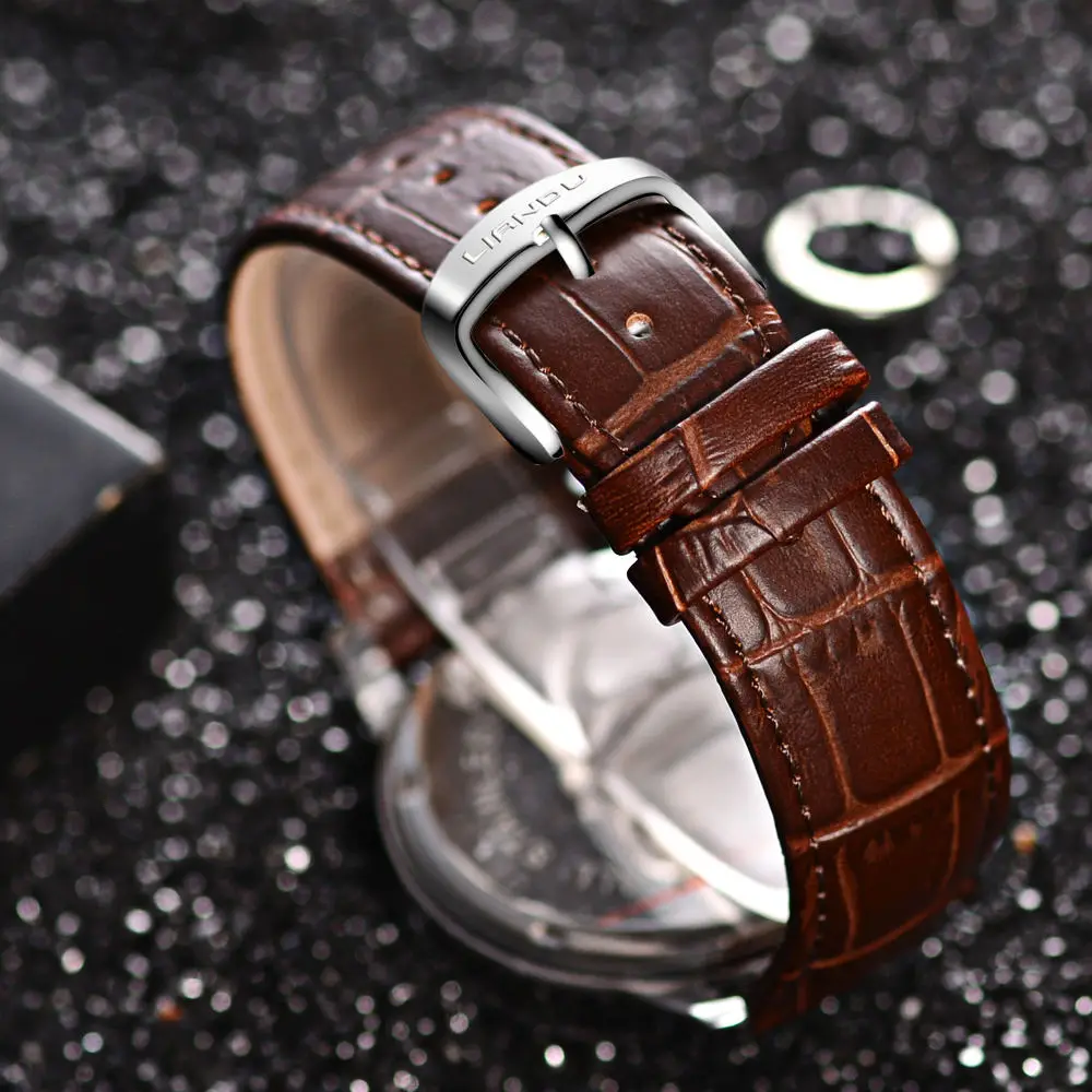 LIANDU часы мужские спорт Повседневная Часы калькулятор Световой Выгравированы