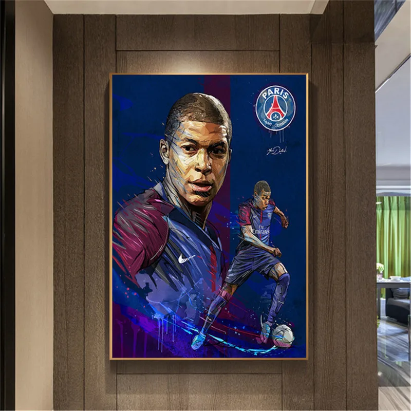2 5d полная дрель Алмазная картина Аргентина Футбол Звезда Kylian Mbappe фото домашний декор DIY Алмазная вышивка распродажа - Цвет: 2