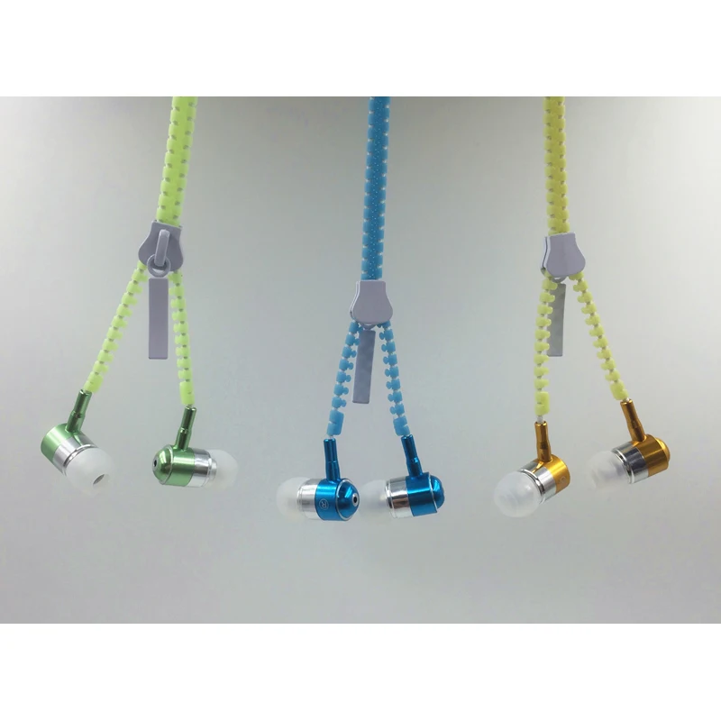 Горячая распродажа! Светящиеся наушники M & J светящиеся металлические на молнии в