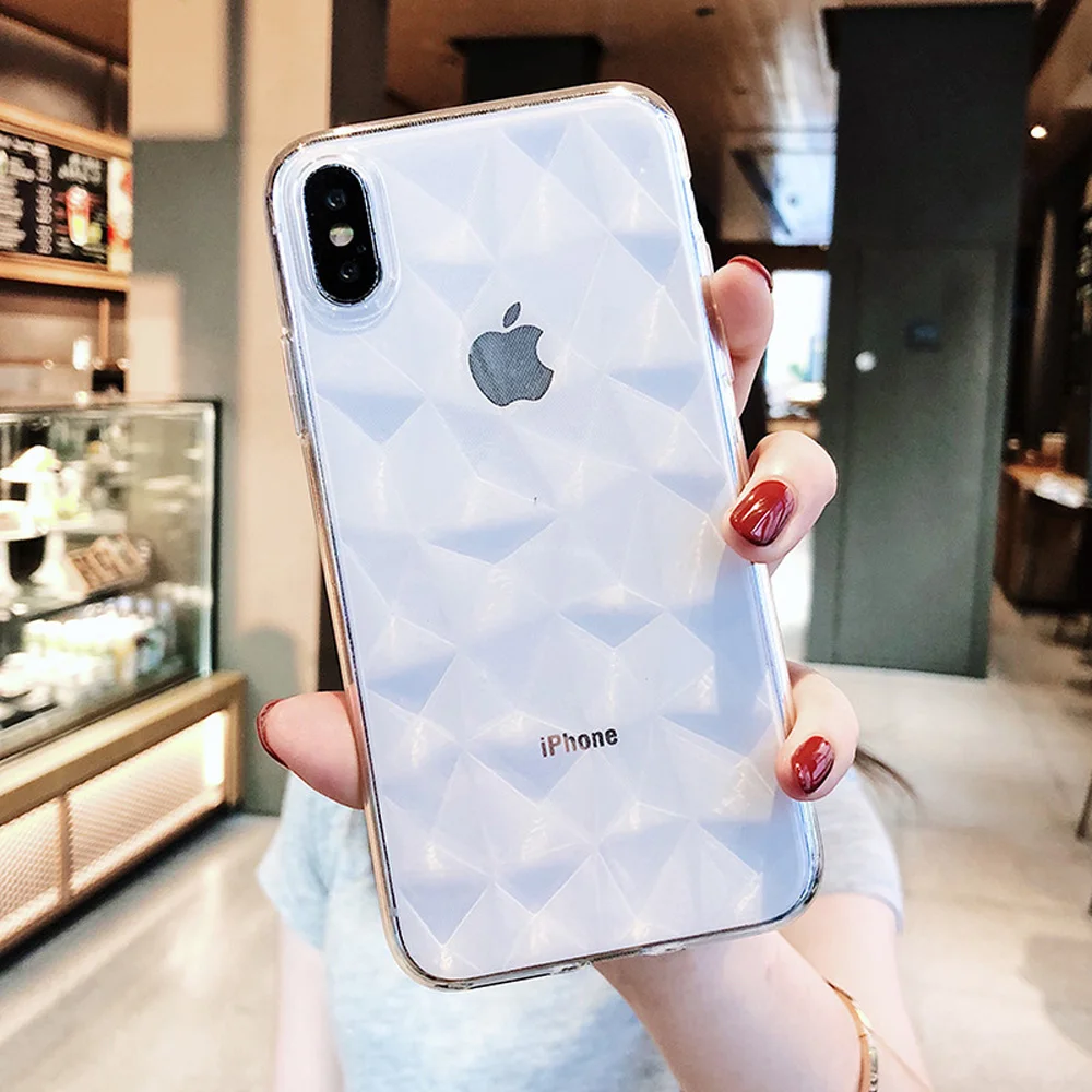 Heyytle 3D Прозрачные со стразами чехол для телефона iPhone 8 7 6 6s Plus X XS max XR прозрачные