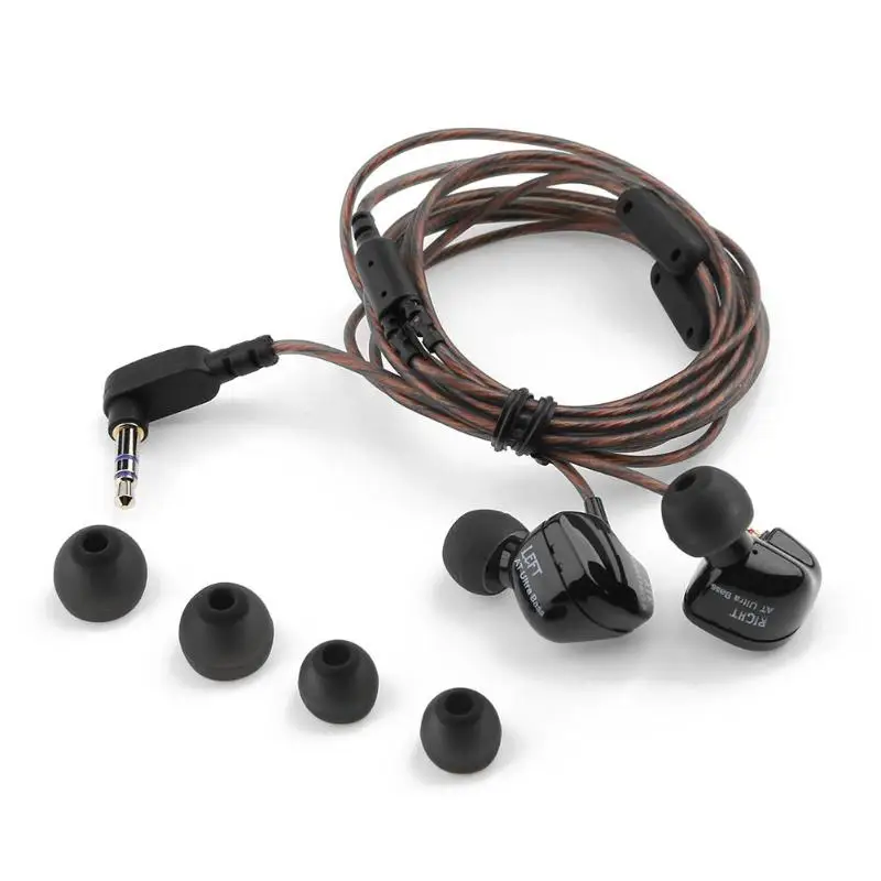 KZ ATR In Ear стерео наушники вкладыши HiFi 3 5 мм L Тип штепсельной вилки шумоподавляющие