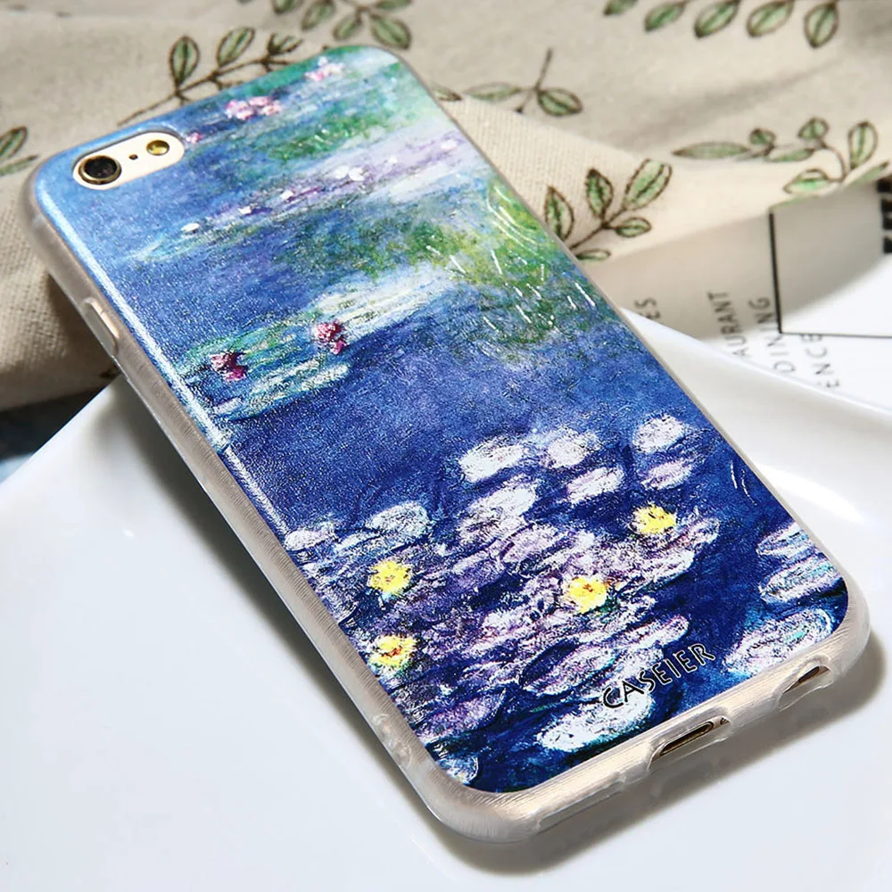 CASEIER 3D тиснение чехол для телефона iPhone 6 6s 7 8 Plus Мягкие силиконовые чехлы X 6S 5 5S SE Funda