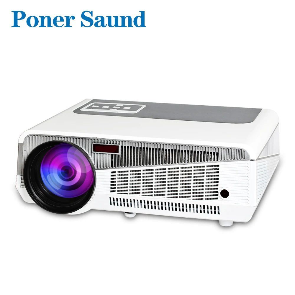Poner Saund 4800 люмен wifi 3D домашний кинотеатр 1280x800 PC Мультимедиа 1080P HD видео HDMI USB портативный ЖК светодиодный проектор proyector