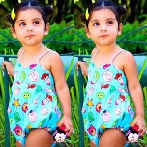 Лидер продаж милый цельнокроеный комбинезон с принтом животных для маленьких