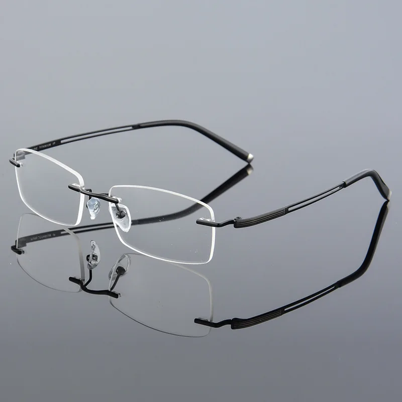2018 QIANJING новые очки без оправы с эффектом памяти титановые гибкие мужские по
