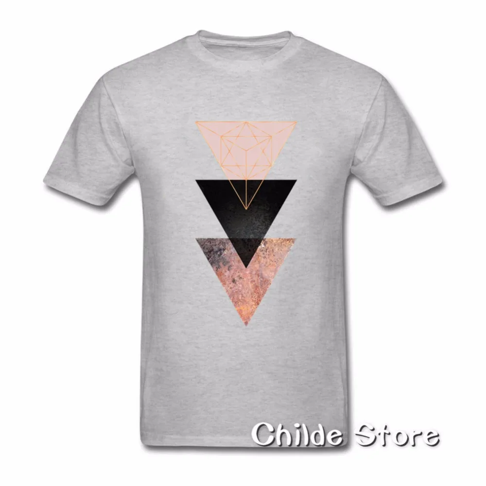 Новое поступление футболка мужская с геометрическим треугольником Tryptic Мужская