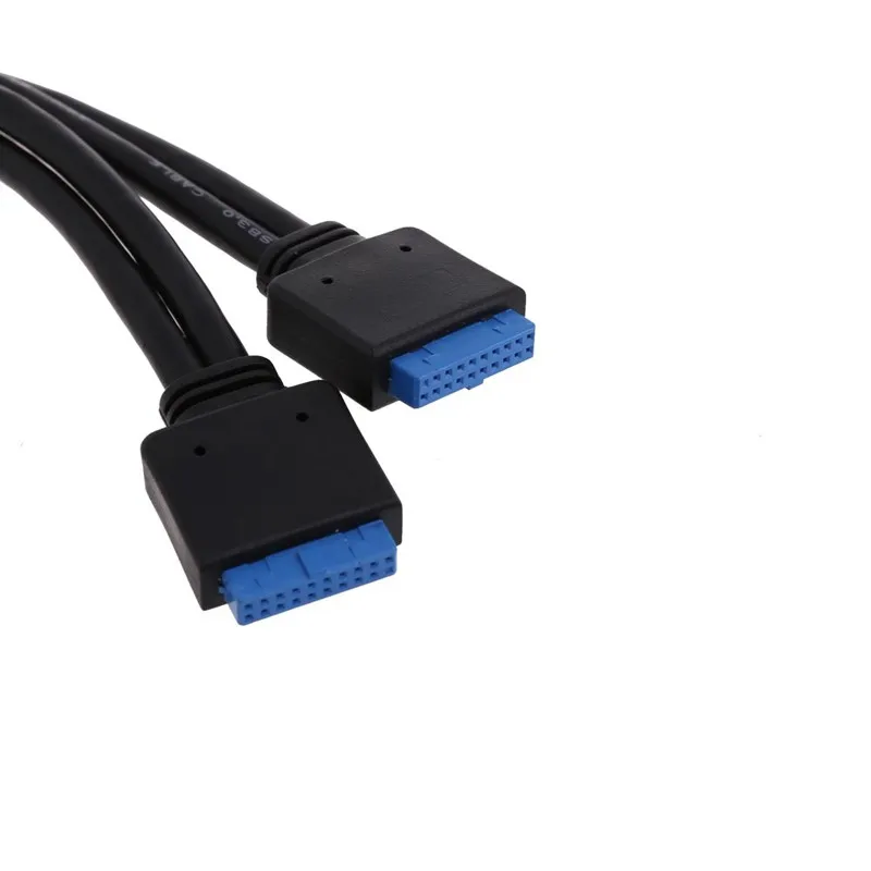 5,25 дюйма 2x19-pin супер скорость USB 3,0 Передняя панель дискеты дисковый отсек 4 порта концентратор с 60 см кронштейн кабель
