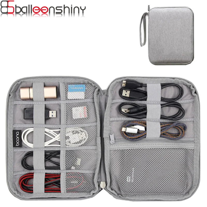 Multifunction Data Cable Storage Bag U Disk Mouse Charging Treasure Protection Bags Digital HDD Organizer Travel Kit Case Pouch | Дом и сад