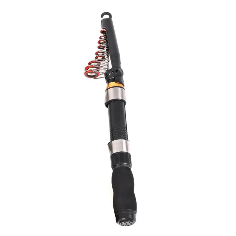 Portable 1.0m 1.5m 2.1m 2.3m Mini Ultra Short Telescopic Fishing Rods Glass Fiber 11 Section Portable Lure Ice Fishing Pole