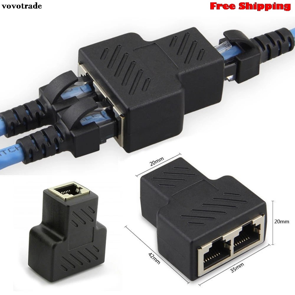 Разветвитель RJ45 vovotrade 1 2 LAN ethernet переходник разъем способа Прямая поставка|vovotrade| |