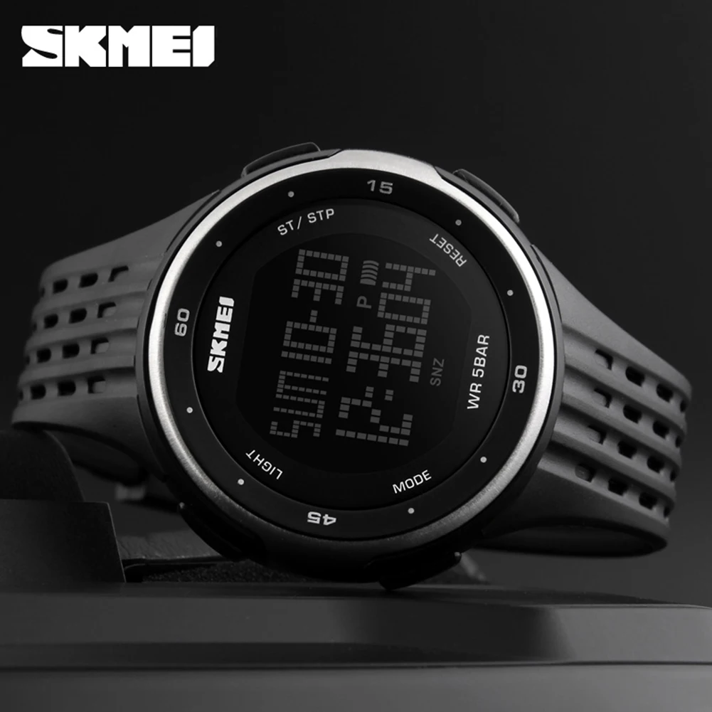 Skmei Роскошные Брендовые мужские спортивные часы для дайвинга 50 м цифровые светодиодные армейские часы мужские модные повседневные электронные наручные часы Relojes