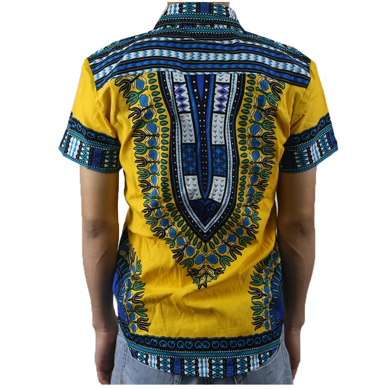

MD Teenager Dashiki Shirt 2021 New African Clothing ankara Short Sleeve T-shirt men Tops Hippie Street Attire Man Clothing