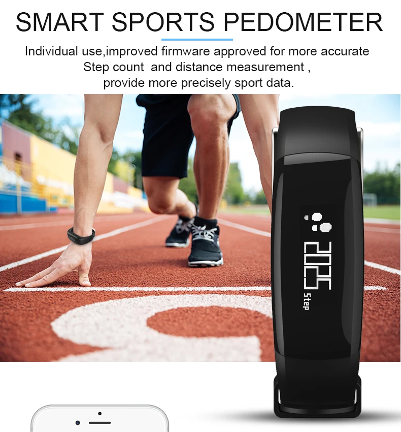 P6 Bluetooth умный Браслет фитнес трекер счетчик шагов монитор активности браслет