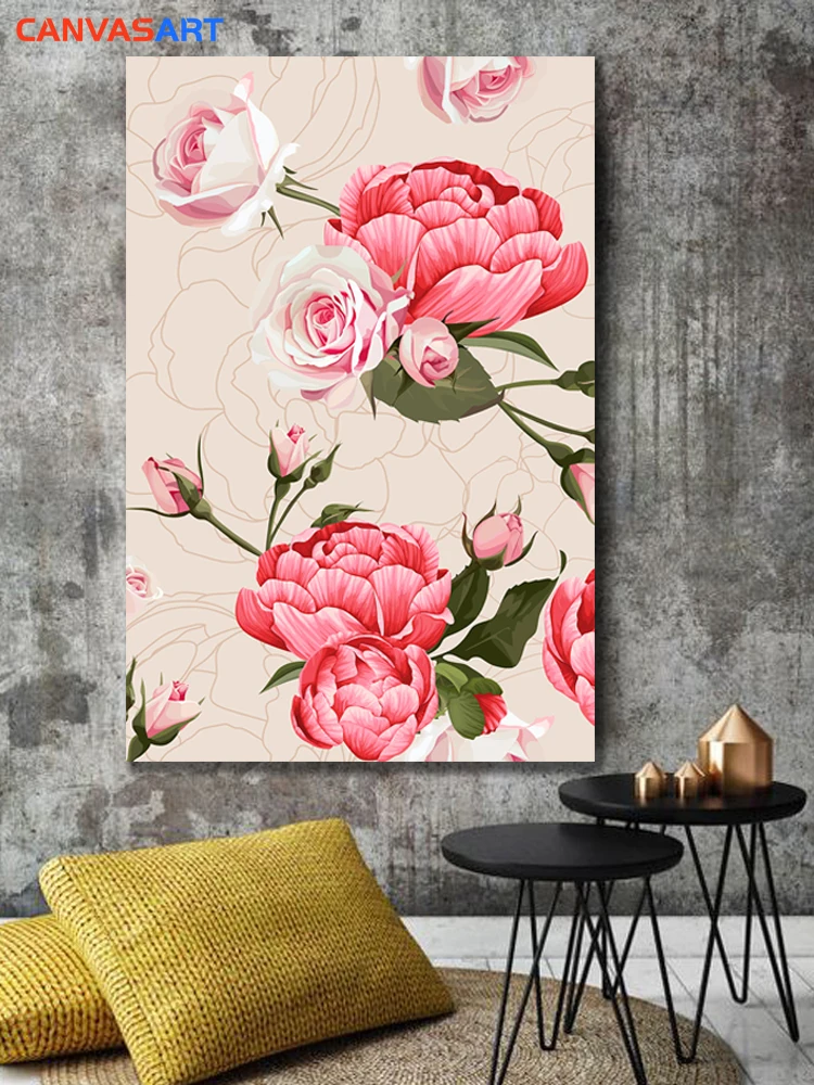 Картины на холсте: одна деталь пион цветы для гостиной холст живопись