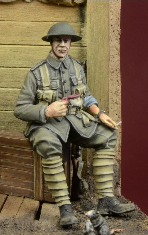 1/35 полимерные фигурки модельные наборы WWI британская пехота 1 фигура